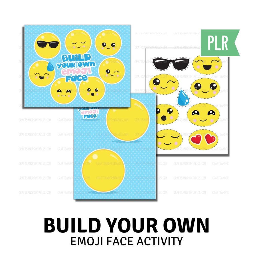 PLR Build Your Own Emoji Face Activity » Surf And Sunshine Designs